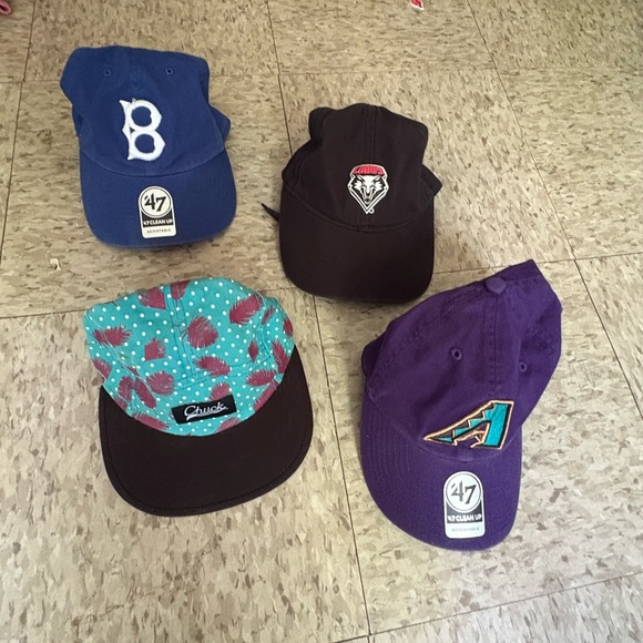 Dad Cap Set - Blue Black Teal Purple